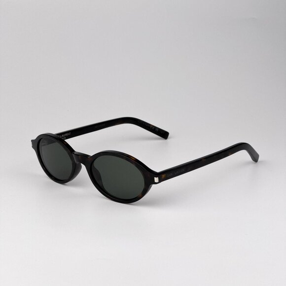 Saint Laurent JEANNE Sunglasses – Havana Oval Frame / Grey Lenses (SL751 002) - Picture 5 of 13